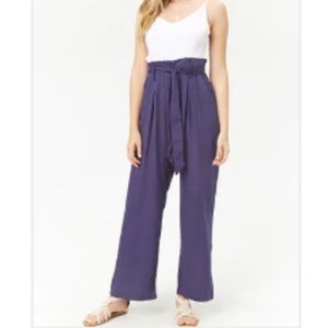 Wide-leg combo jumpsuit